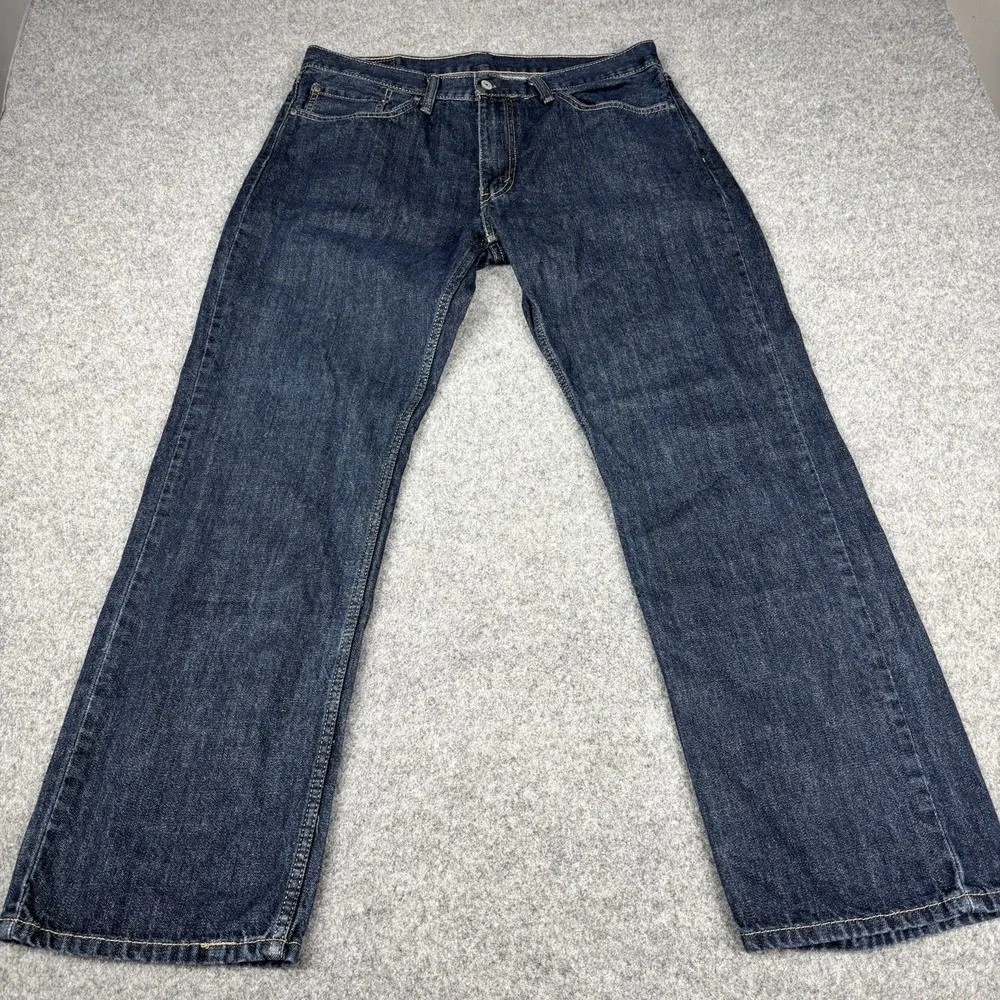 Levi's 559 Jeans Mens 36x34 (Fits 36x32) Relaxed Straight Dark Wash Classic Blue